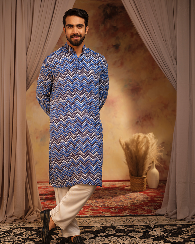 Noir men's kurta